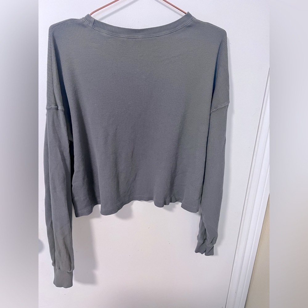 Set Active Women's Gray Long Sleeve Top - Picture 4 of 5